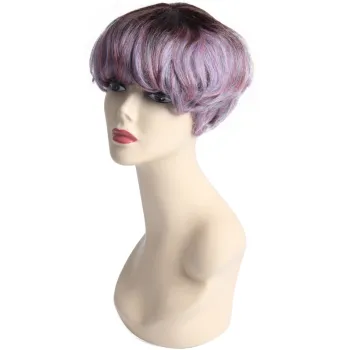 Short Hair Colorful Synthetic Cospaly Wig High Temperature Fiber Wig Halloween Party Wig for Women