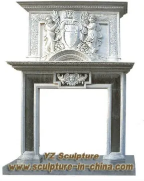 Overmantel Stone Fireplace