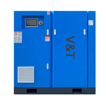 55kW Horizontal Two Stage PM VSD Screw Compressor