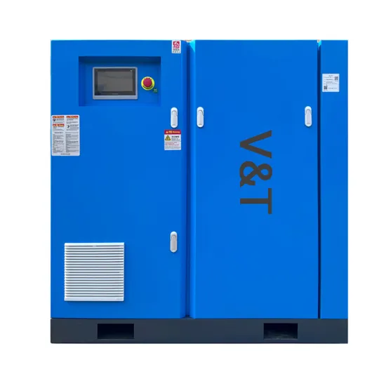 55kW Horizontal Two Stage PM VSD Screw Compressor