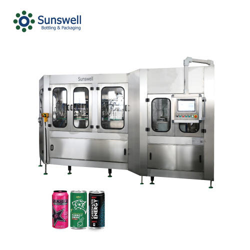 Automatic Aluminum Can Juice Water Filling Sealing Machine