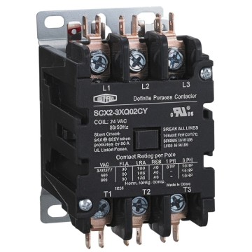 Glosok SCX2 कम वोल्टेज AC CONTACTOR 3P 30A/40A सीमेंस स्टाइल एयर कंडीशनर के लिए