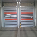 Transparent rapid high speed rolling up door