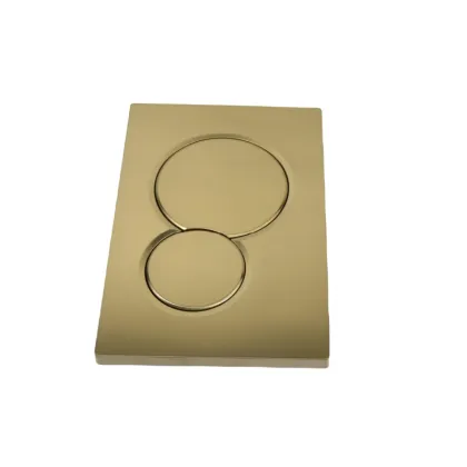 Geberit Sigma Concealed Cistern Push Button Flush Plate - Brushed Gold