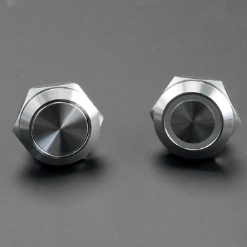 Langir roestvrijstalen drukknopschakelaar - kortstondige tijdelijke 12 mm LED -aanraakliftknop, waterdichte IP67