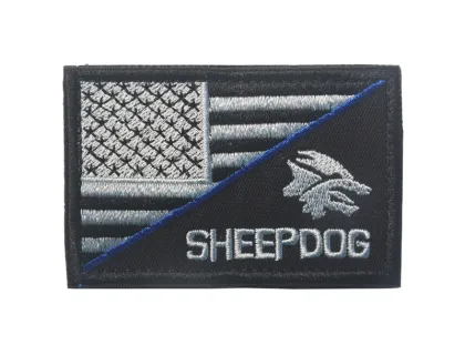 Wholesale Machine Embroidered Flag Patches USA Punisher Sparta Pattern