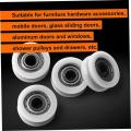 Round Pulley 4pcs Nylon Pulley Wheels Roller