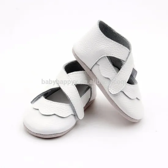 2017 Pure Color Baby Dress Shoes Leather Ballet Flat Baby Shoes