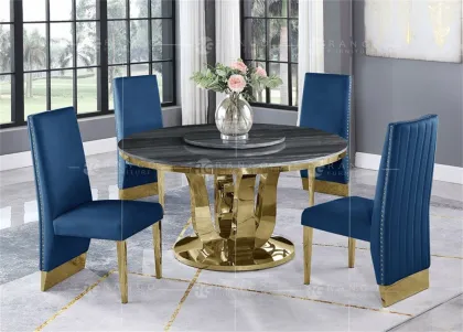 Rose Gold & Marble Table Chairs & Dining Sets for Sale