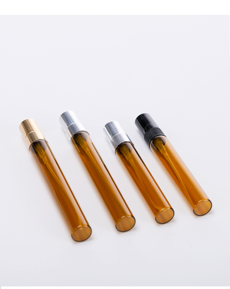 Amber perfume spray bottle