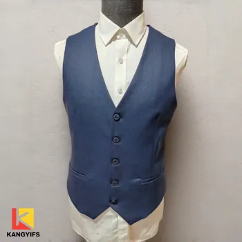 Elegant Business Style Leather Vest