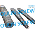 55/113 Twin Conical Screw Barrel for PVC Pipe, Sheet, Profile, Foaming