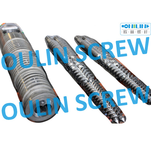 55/113 Double Conical Screw and Barrel for PVC Extrusion