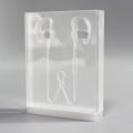 Custom clear acrylic headphone display stand