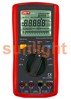 Digital Multi-Purpose Multimeter, AC/DC/Resistance/Capacitance/Conductance RS232 UT70C