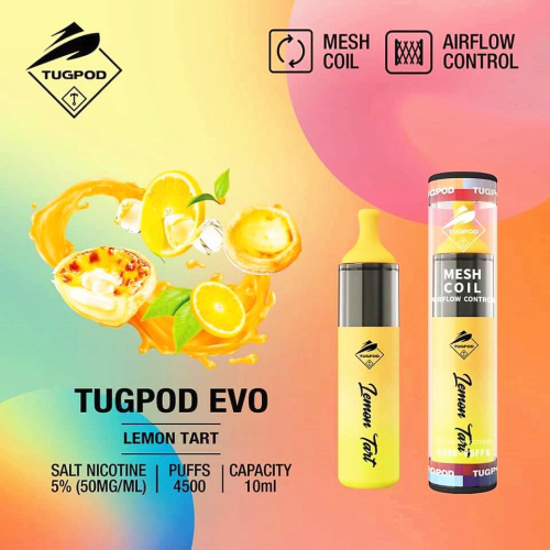 Wholesale Price Tugboat EVO Vape Pen 4500 puffs