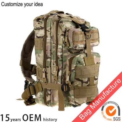 1 x 3P Camouflage Tactical Military Mountaineering Backpack bag