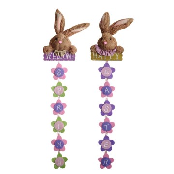Easter 3D rabbit shape wall sign decorations