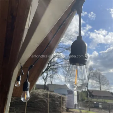 Waterproof IP65 LED Plastic Bulb String Light for Christmas Lights Garden Outdoor Decor