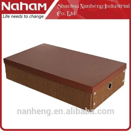 NAHAM Woven Paper Foldable High Heels Shoe Box
