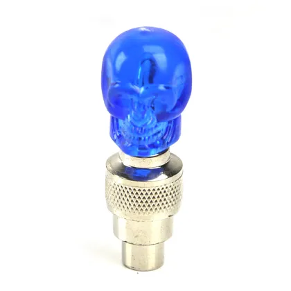 Solid Color Ghost Head Bicycle LED Spoke Valve Light