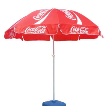 Windproof Custom Portable Vintage Sun Marketing 8ft Minimalist Beach Umbrella