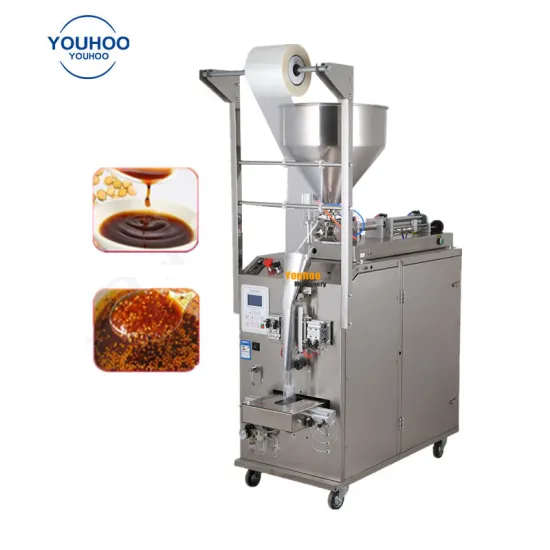 Commercial Machine for Bean Peanut Soy Paste Sauce Filling and Packing with Counting Function