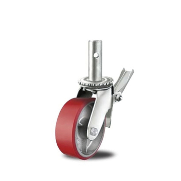 Heavy Duty PU na kółkach rusztowań żeliwnych