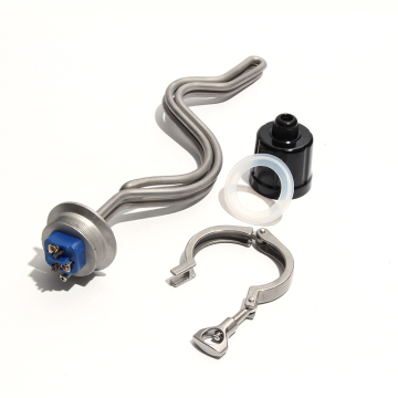 LJXH 2inch (64mm) Tri Clamp Immersion Heater for Brewing - 240V, DN25, 1inch BSP Thread
