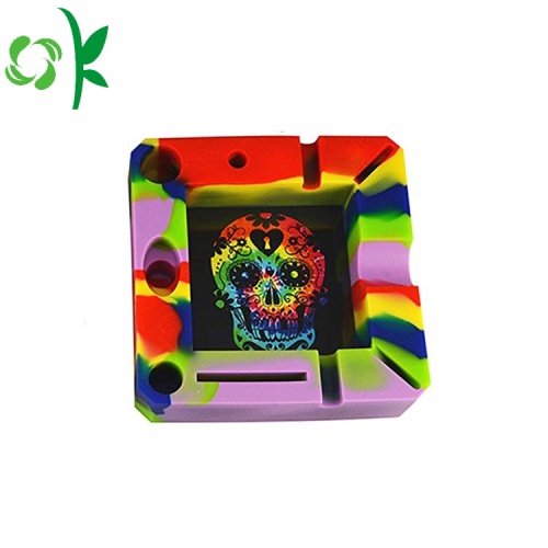 Cool Mixing color Silicone Ashtray Food Grade Case