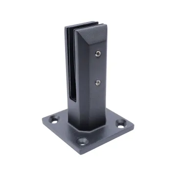 High Quality Stainless Steel 316 Black Marine Construction Stair Pool Glass Clamp Holder