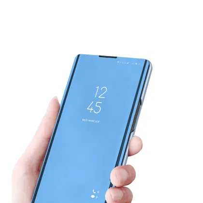 Clear View Mirror Case for LG V50 Smart Flip Cover for LG Q60/K50