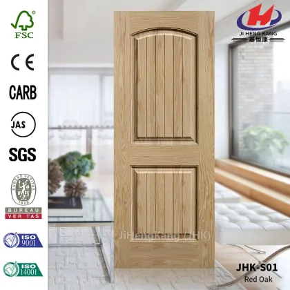 5mm Lattice Wood Grain Nature Oak Veneer Door Skin