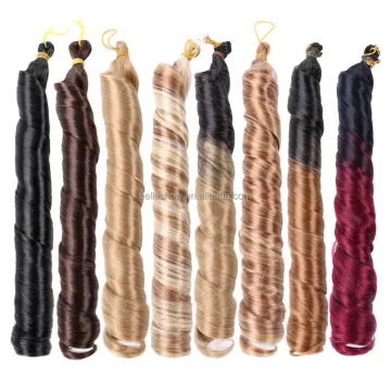 Extensions: Spiral French Curls, Synthetic Curly Braiding Hair for PonyStyle & Crochet Braid Attachments