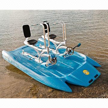 Water Bike for 2 Persons, PE Hull with Canopy