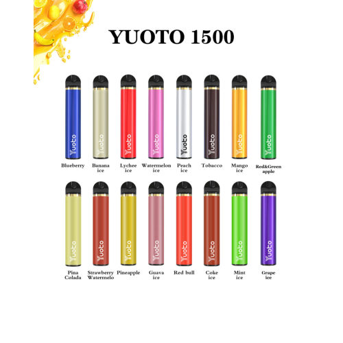 Yuoto 1500 퍼프 일회용 vape 도매