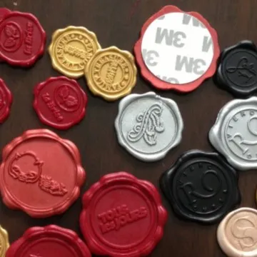 Custom Wax Seals Self Adhesive Peel stickers