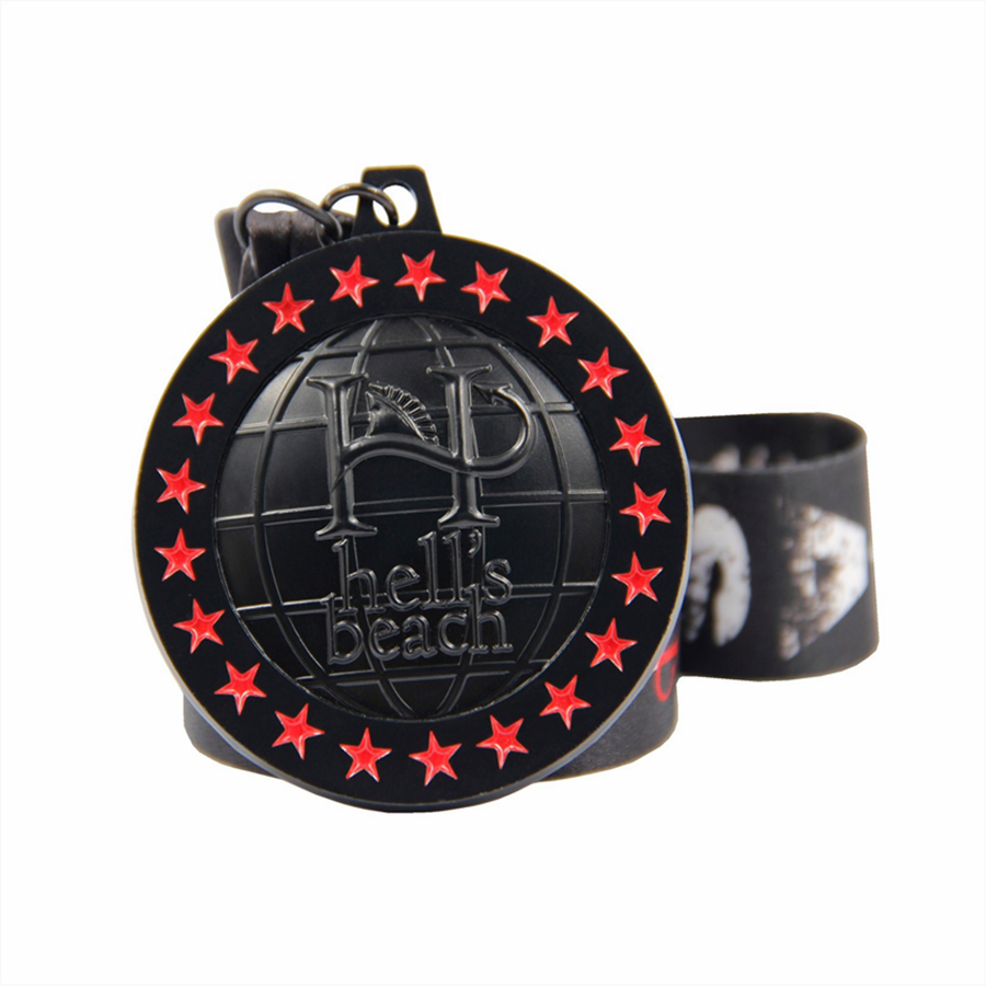 Gun Black Plating Medal Png