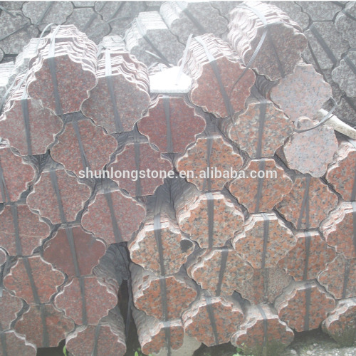 Red granite arc-shaped tile,red granite tile,cheap granite tile