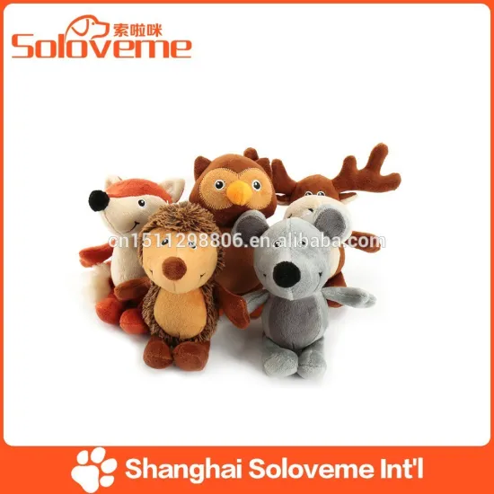 Custom Plush Fox Mouse Hedgehog Squirrel Reindeer Toys