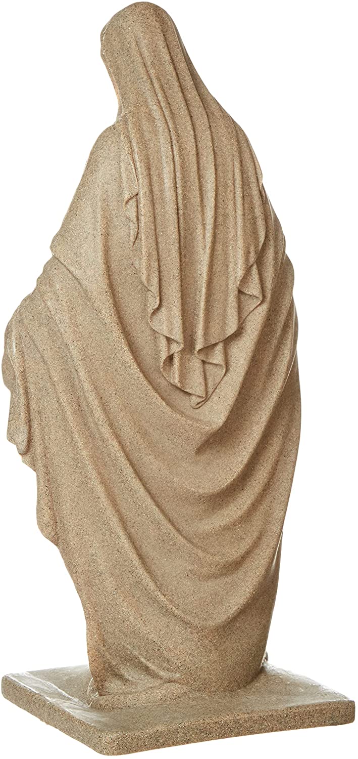 شكل الحجر الرملي الطبيعي تمثال مريم عذراء