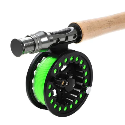 LETOYO 2.43m Metal Reel Fly Fishing Kit: Rods and Reels Combo