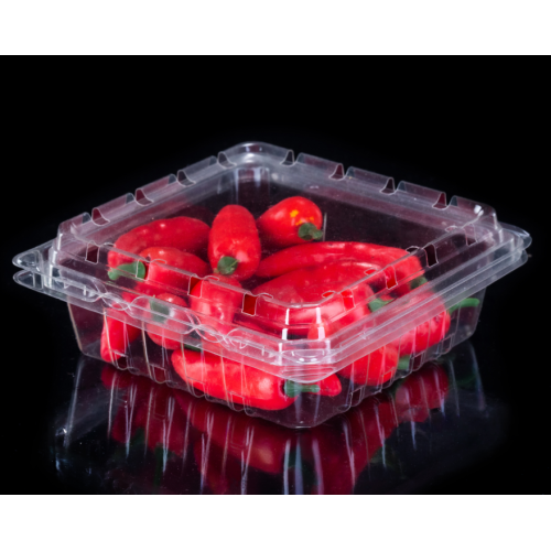 Boîte d'emballage en plastique transparent pour les légumes