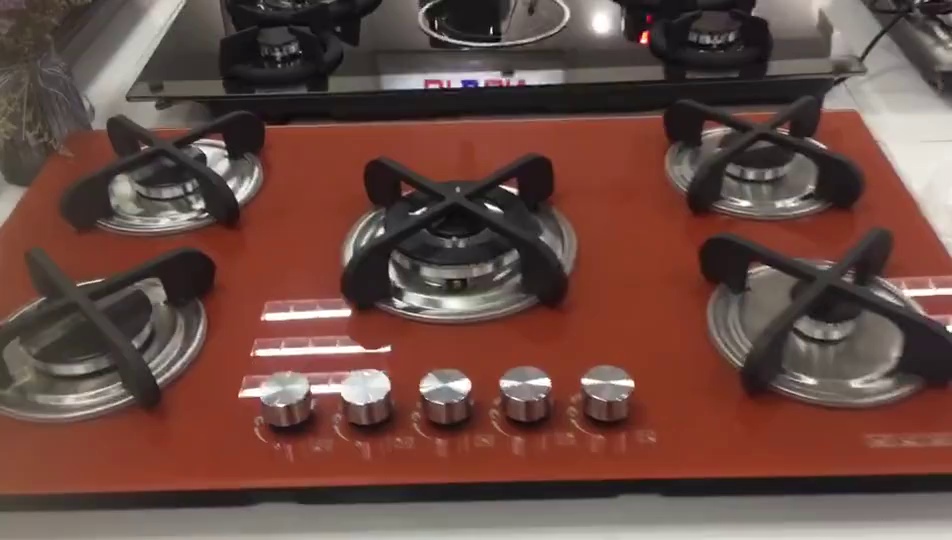 Germany EGO Technology  Gas Hob  Heavy Cast Iron Burner Glass gas cooker home kitchen  gas burners stoves