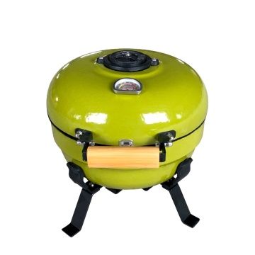 Kimstone 12 Inch Mini Portable Barbecue Kamado Clay Oven Charcoal Grill & Smoker