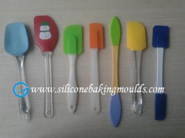 Fda Red Heat-resisting Non-toxic Silicone Spatula With Pp Handle