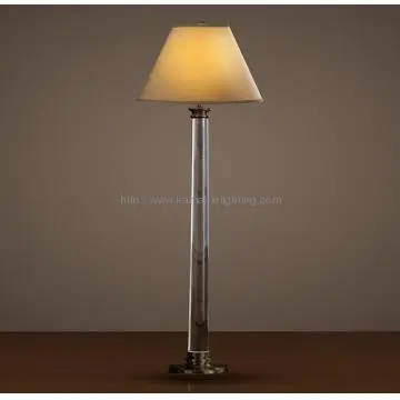 Modern design crystal guest room floor lamp for hotel