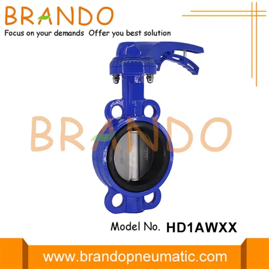 Hand Lever Wafer Butterfly Valve With Hard Back