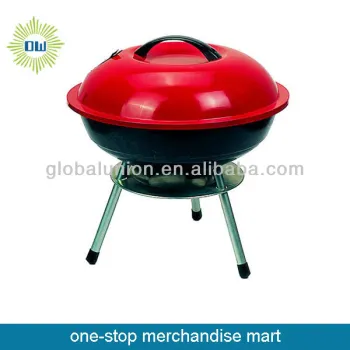 cast iron bbq grills red color