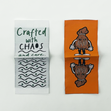 Custom Woven Neck Labels with Logo for Sustainable Clothing and Jeans